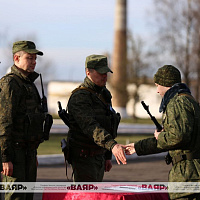 В 120 зрбр состоялся ритуал принятия Военной присяги военнообязанными, призванными из запаса