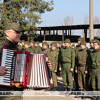 В 557-й инженерной бригаде ЗОК подвели итоги военного сбора с военнообязанными, призванными из запаса