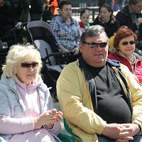 В Советском районе города Минска также активно празднуется День Победы