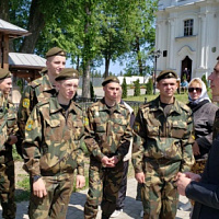 Гвардейцы посетили Жировичский монастырь