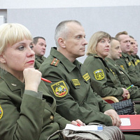 Сбор с офицерами органов идеологической работы Западного оперативного командования	