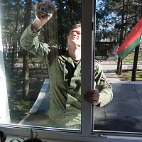 Военнослужащие 361 боо (ЦОВУ) приняли участие в республиканском субботнике
