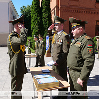 На военном факультете в Белорусском государственном университете прошел 17-й выпуск офицеров