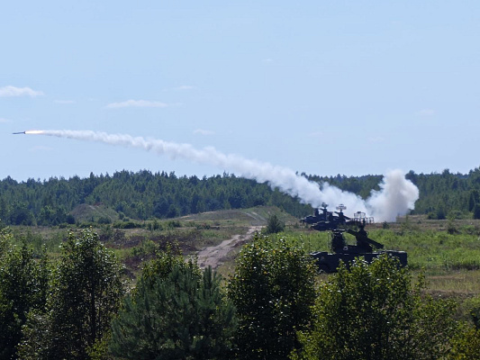 Тактические учения с боевой стрельбой с подразделениями зенитного ракетного полка СЗОК