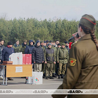 Чествование военнообязанных, принимавших участие в мероприятиях проверки боевой готовности Вооружённых Сил