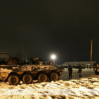 Перемещение в район сосредоточения одного из подразделений механизированной бригады ЗОК