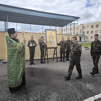 Передача иконы святого великомученика Георгия Победоносца