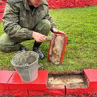 Гвардейцы 120 омбр навели порядок на мемориальном комплексе «Боевой путь гвардейцев»