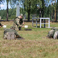 Занятие по огневой подготовке с военнослужащими 11 омбр