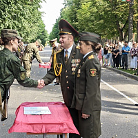 В 72 ОУЦ приведены к Военной присяге более 70 контрактников