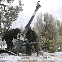 Занятия с военнослужащими минометных подразделений 38 одшбр