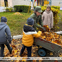 Военнослужащие Центрального командного пункта ВВС и войск ПВО навели порядок на территории детского социального приюта