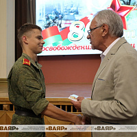В МСВУ прошла церемония чествования участников парада войк, посвященного 80-летию освобождения Беларуси от немецко-фашистских захватчиков