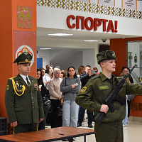 Военную присягу приняли новобранцы спортивной роты