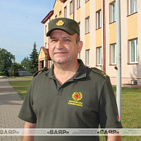 В расположении военного факультета в ГрГУ имени Янки Купалы сегодня была открыта смена военно-патриотического лагеря