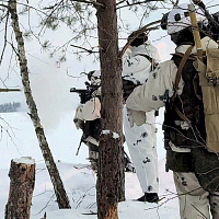 Занятия по боевой подготовке на полигоне Лепельский