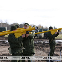 На одном из полигонов ВВС и войск ПВО подразделения 120 зрбр отрабатывают мероприятия одиночной подготовки