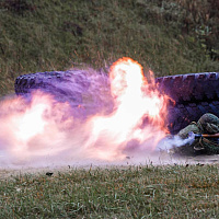 Занятия по огневой подготовке с курсантами Военной академии