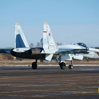 Состоялись совместные полеты Су30СМ и Су-35С