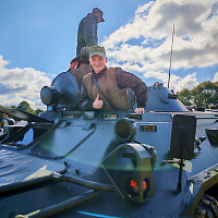 Курсанты 59 шпс преодолели водные преграды на БТР