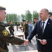 Церемония принятия Военной присяги в Жодино
