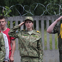 Открытие военно-патриотического лагеря 