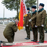 В 557 ибр проводили в запас командира воинской части полковника Олега Ивашко
