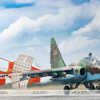 На аэродроме 116-й гвардейской штурмовой авиационной базы военные летчики выполняют плановые полёты