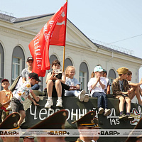 Масштабная акция «Марш Победы», посвященная 80-летию Великой Победы, завершает свой путь в Смолевичах