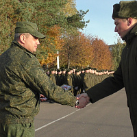 В 120 омбр состоялся ритуал проводов в запас военнослужащих, выслуживших установленные сроки срочной военной службы