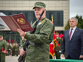 Военнообязанные территориальных войск приняли Военную присягу