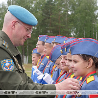 Торжественная церемония закрытия военно-патриотической игры «Зарница»
