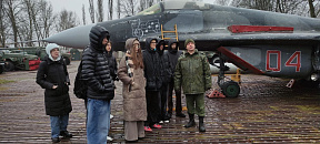 Представители военного факультета в БГАА провели встречу с учащимися Национального детского технопарка