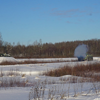 Занятия по боевой подготовке на полигоне Лосвидо