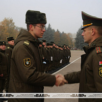 Чествование личного состава в Гродненском гарнизоне