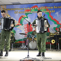Чествование военнослужащих 65 автбр и 36 дмостбр, выслуживших установленные сроки срочной военной службы