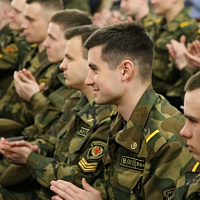 В войсковой части 45017 прошел ритуал чествования военнослужащих, увольняемых в запас