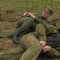 Контрольные занятия по огневой подготовке с военнослужащими 74 опс