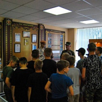 Минскую военную комендатуру посетили дети военно-патриотического лагеря «Гвардеец» города Минска