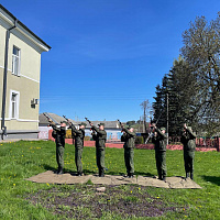 Военнослужащие 127 брс приняли участие в торжественном мероприятии 