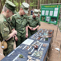 Курсанты военного факультета в БГАА посетили урочище Уручье