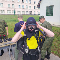 Продолжает работу спортивно-патриотический лагерь  «Будущий воин»