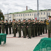 Курсанты военно-транспортного факультета в БелГУТ приняли Военную присягу