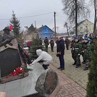 Митинг, посвящённый 35-летию вывода советских войск из Афганистана, прошел в Колодищах