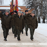 Генерал-майор Вадим Денисенко простился со Знаменем командования сил специальных операций Вооружённых Сил