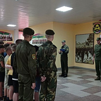 В рамках военно-патриотического воспитания