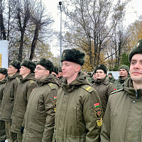 Чествование военнослужащих в 120 омбр