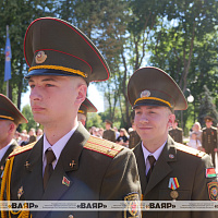 На военном факультете в Белорусском государственном университете прошел 17-й выпуск офицеров