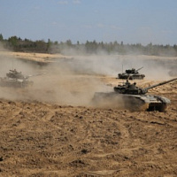 Выполнение упражнений контрольных стрельб из танка Т-72Б