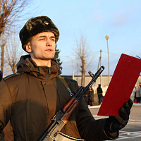 Военную присягу приняли и новобранцы войск связи